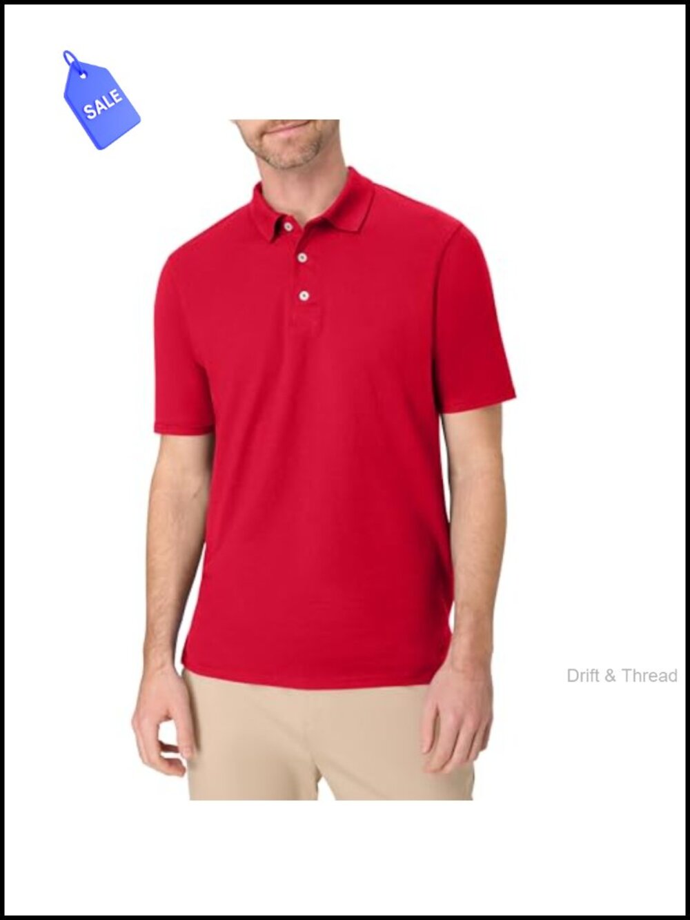Men's Cotton Blend Performance Polo With Odor Control